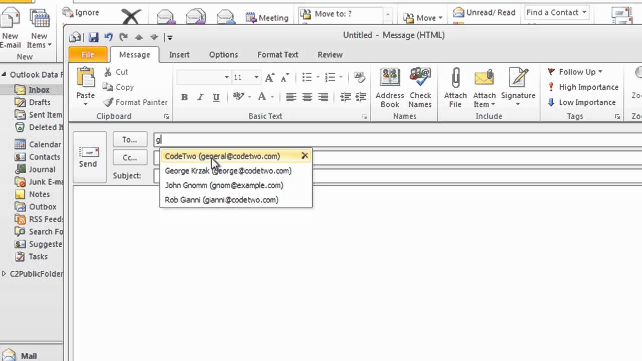 Steps For Transferring Your Saved Email Ids In Outlook From One System To Another